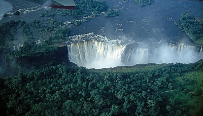 Blick auf die Main Falls - Victoriafälle