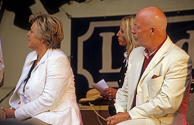 Marienplatz: Marie-Luise Marjan (Helga Beimer) und Bill Mockridge (Erich Schiller) - München