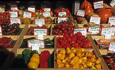 Viktualienmarkt: Gemüsestand - München