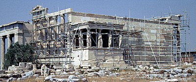 Akropolis: Erechtheion mit den Karyatiden - Athen