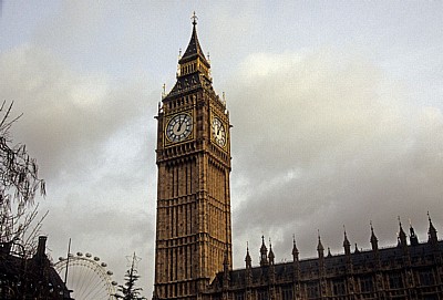 The Clock Tower (Uhrturm), Houses of Parliament - London