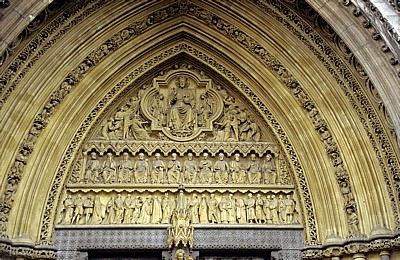 Westminster Abbey: Verzierungen am Nordeingang - London