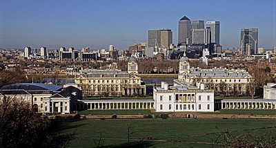 Blick vom Old Royal Observatory - London