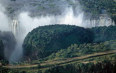 Rainbow Falls und Eastern Cataract - Victoriafälle