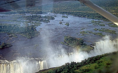 Main Falls und Horseshoe Falls - Victoriafälle