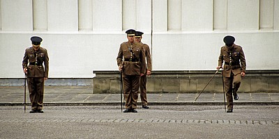 Wellington Barracks: Übungen für die Foot Guards - London