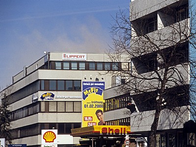 Tegernseer Landstraße (Mittlerer Ring): Sprengung des Agfa-Hochhauses - München