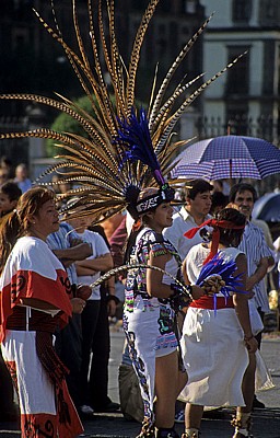 Zócalo: Indianer - Mexiko-Stadt