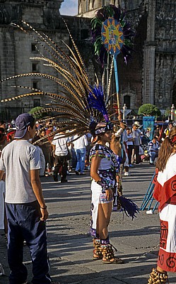Zócalo: Indianer - Mexiko-Stadt
