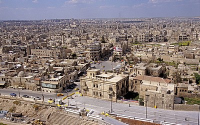 Blick von der Zitadelle auf die Stadt - Aleppo