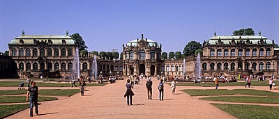 Innere Altstadt: Zwinger - Zwingerhof und Wallpavillon - Dresden