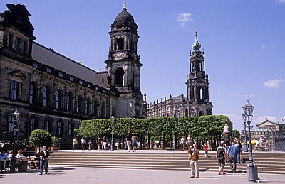 Innere Altstadt: Brühlsche Terrasse - Ständehaus - Dresden