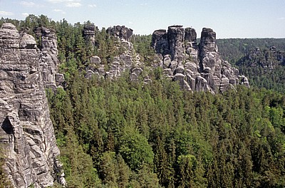 Bastei: Felsformationen - Sächsische Schweiz