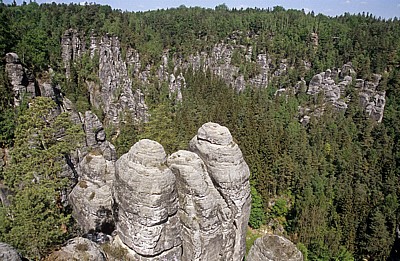 Bastei: Felsformationen - Sächsische Schweiz