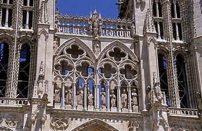 Catedral de Burgos (Kathedrale): Westfassade - Detailansicht - Burgos