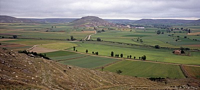 Jakobsweg (Camino Francés): Blick auf Castrojeriz - Alto de Mostelares