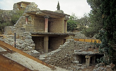 Rekonstruiertes Doppelgeschoß - Knossos