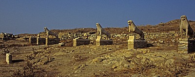 Ausgrabungsgelände: Löwenterrasse - Delos