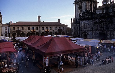 Altstadt: Praza da Quintana – Mittelalterlicher Markt - Santiago de Compostela