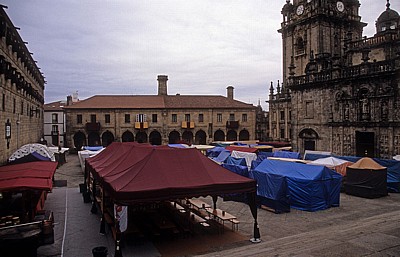 Altstadt: Praza da Quintana – Mittelalterlicher Markt - Santiago de Compostela