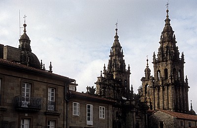 Jakobsweg (Caminho Português): Altstadt – Blick auf die Catedral de Santiago de Compostela (Kathedrale) - Santiago de Compostela