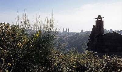 Jakobsweg (Camino a Fisterra): Blick auf Santiago de Compostela - Sarela do Baixo
