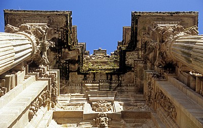 Catedral de Santiago de Compostela (Kathedrale): Westfassade - Detail - Santiago de Compostela