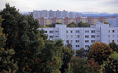 Ostpark: Blick auf Neuperlach - München