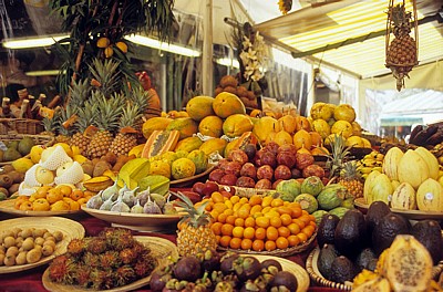 Viktualienmarkt: Früchtestand - München