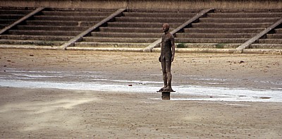 Kunstinstallation: Another Place (Antony Gormley) - Crosby