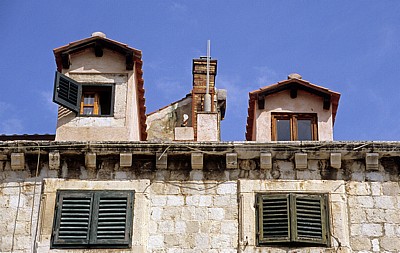 Stari Grad (Altstadt): Dach mit Erkern - Dubrovnik