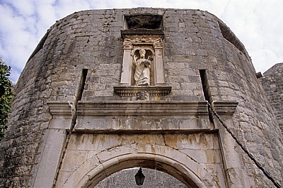 Stari Grad (Altstadt): Vrata od Pila (Gradska vrata od Pila, Pile-Tor) - Dubrovnik