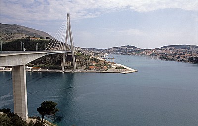 Most dr. Franja Tudmana (Franjo-Tudman-BrÃ¼cke, Dubrovnik-BrÃ¼cke, SchrÃ¤gseilbrÃ¼cke) - Gespanschaft Dubrovnik-Neretva