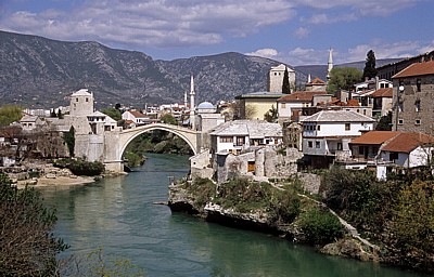 Blick auf die Stari Grad (Altstadt) - Mostar