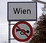 Ortseingangsschild: Wien - Wien