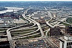 Blick auf das Straßennetz - Cincinnati