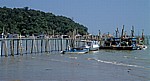 Teluk Bahang: Steg mit Fischerbooten - Penang