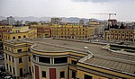 Blick vom Uhrturm auf den Sheshi Skanderbeg (Skanderbeg-Platz) - Tirana