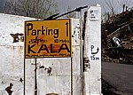 Hinweisschilder für Parkplätze - Kruja