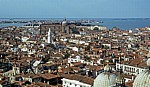 Blick vom Campanile: In der Bildmitte oben Santi Giovanni e Paolo - Venedig