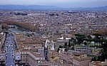 Petersdom: Blick von der Kuppel auf die Innenstadt - Vatikan