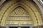 Westminster Abbey: Verzierungen am Nordeingang - London