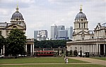 Von links: King William Court, One Canada Square, Citygroup Centre, HSBC Tower, Queen Mary Court - London