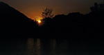 Sonnenuntergang über Nam Song - Vang Vieng
