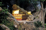 Phousi: Liegender Buddha - Luang Prabang