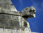 Templo de los Jaguares (Jaguartempel): Steinerne Schlange - Chichén Itzá