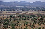 Blick von der Pirámide del Sol (Sonnenpyramide) - Teotihuacán