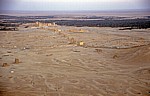 Blick von der Qalaat Ibn Maan (Burg) auf Palmyra - Palmyra