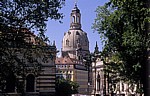 Innere Altstadt: Blick vom Brühlschen Garten auf die Frauenkirche - Dresden