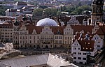 Innere Altstadt: Blick von der Kuppel der Frauenkirche - Residenzschloß - Dresden